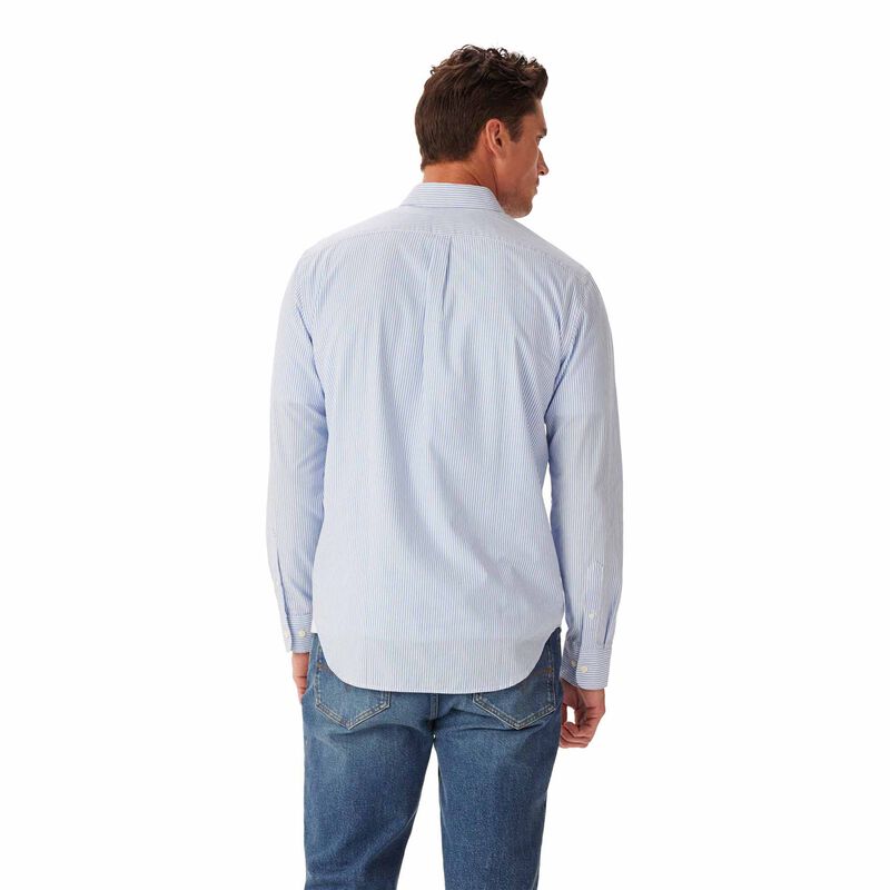 R.M. Williams Regular Poplin Stripe Shirt image number 1